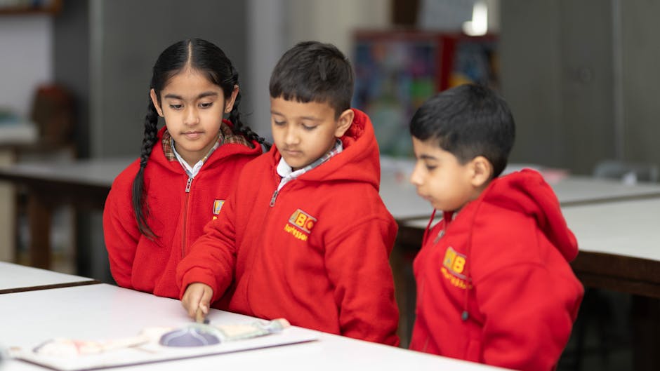 Students and staff together in a classroom support setting